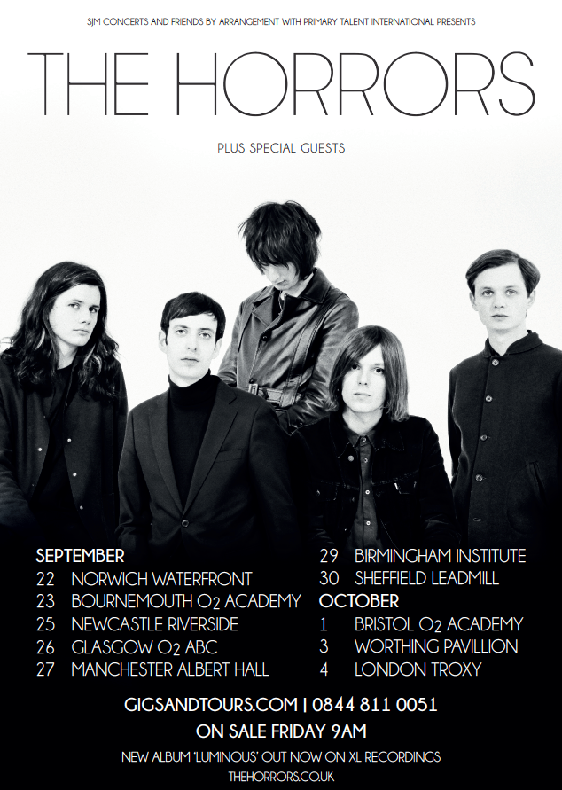 The Horrors tour poster